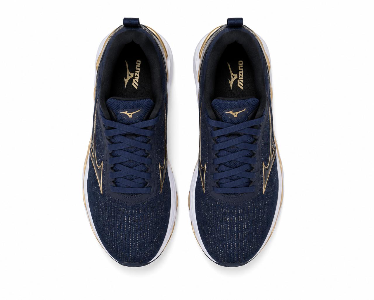 Mizuno Wave Mirai 2 Azul Marinho/Ouro