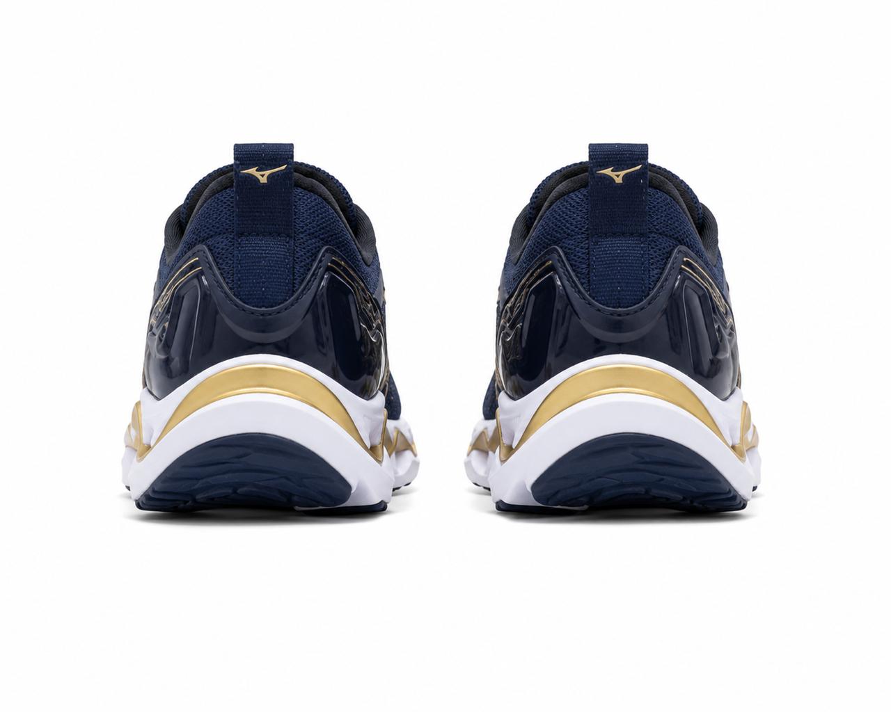 Mizuno Wave Mirai 2 Azul Marinho/Ouro