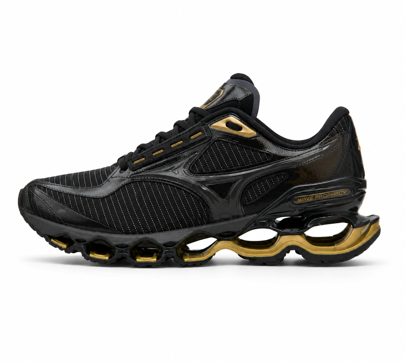 Mizuno Wave Prophecy 15 Preto Ouro