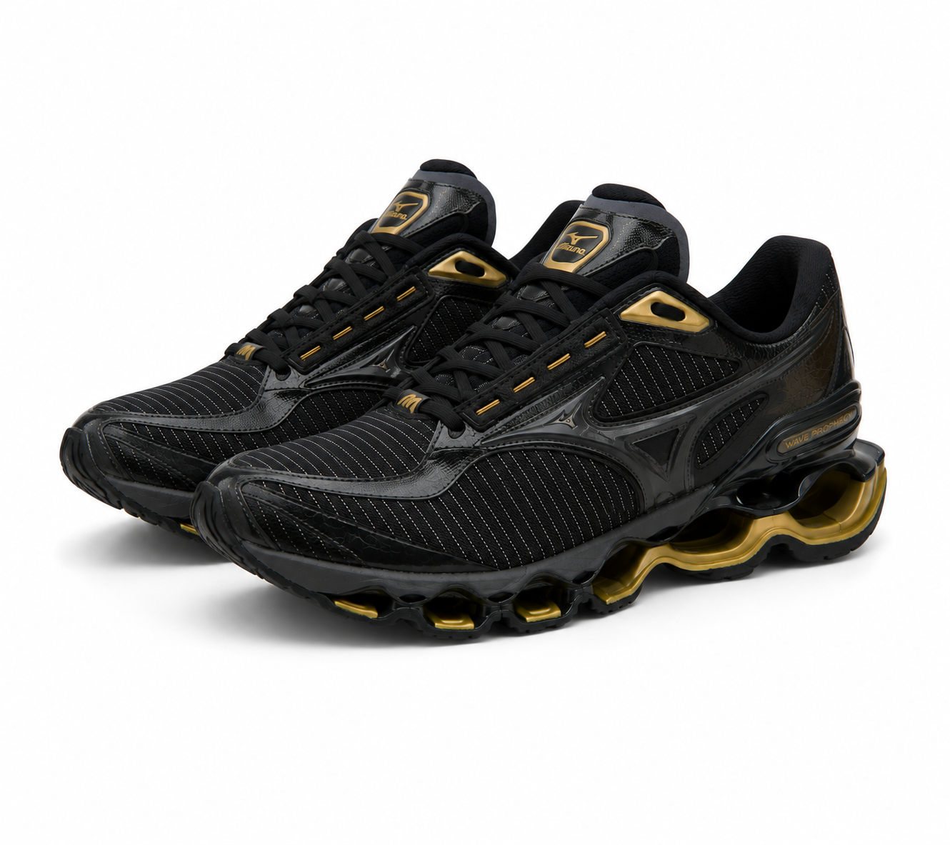 Mizuno Wave Prophecy 15 Preto Ouro