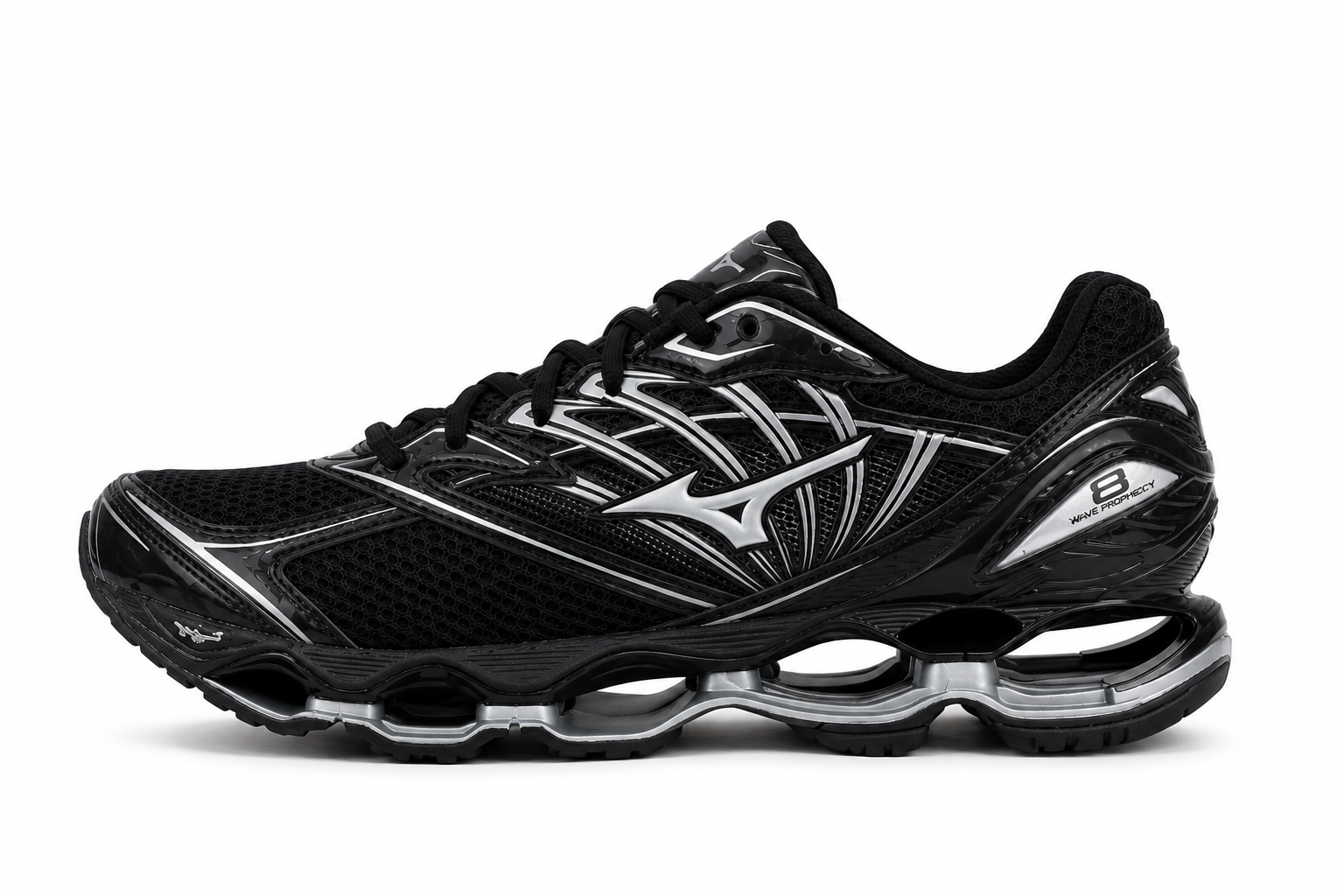 Mizuno Wave Prophecy 8 Preto Cinza
