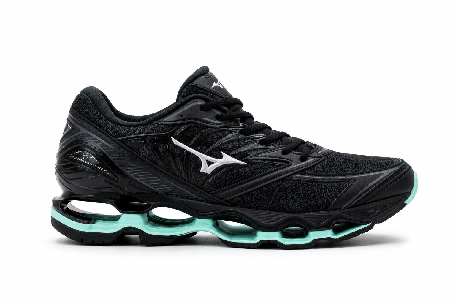  Mizuno Wave Prophecy 9 Preto Verde Aguá