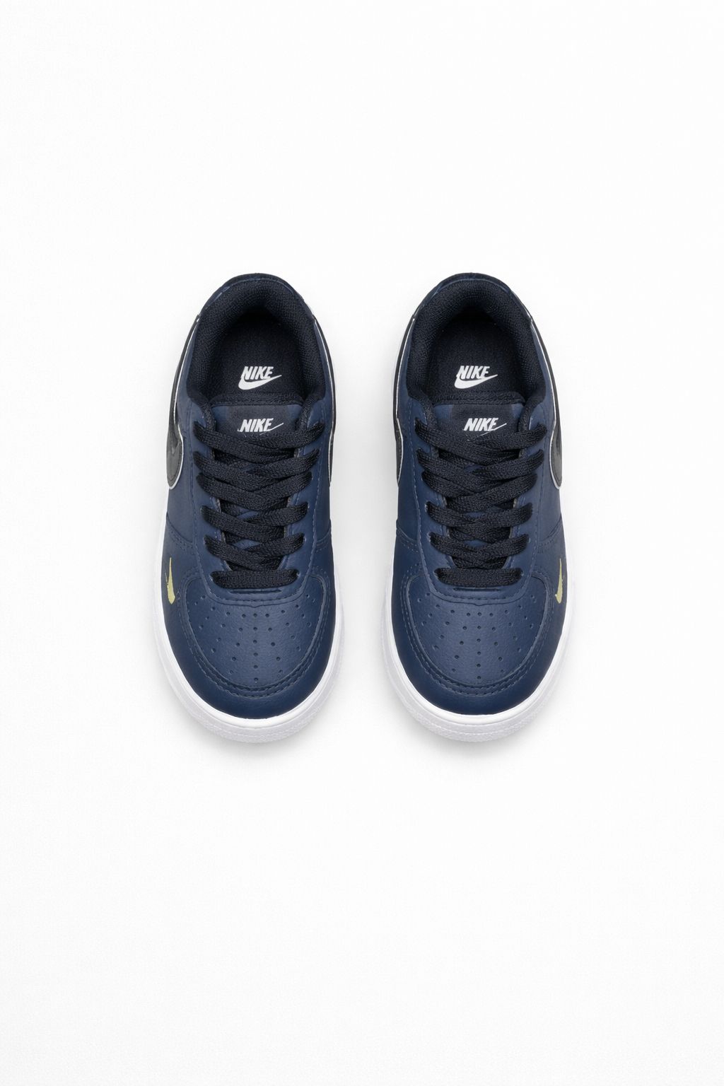 Nike Air Force Marinho Ouro Infantil