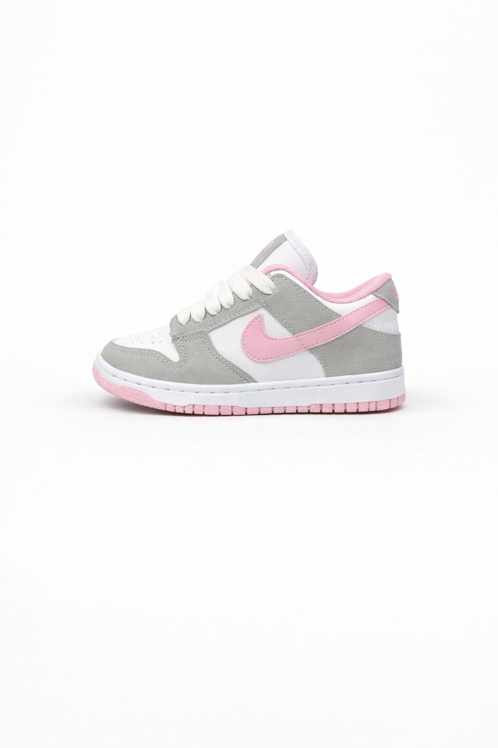 Nike Dunk Low Cinza Rosa Infantil