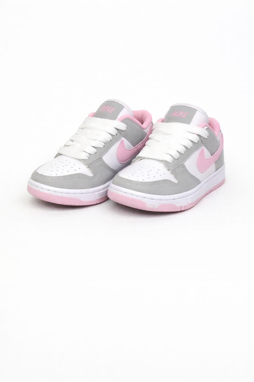 Nike Dunk Low Cinza Rosa Infantil