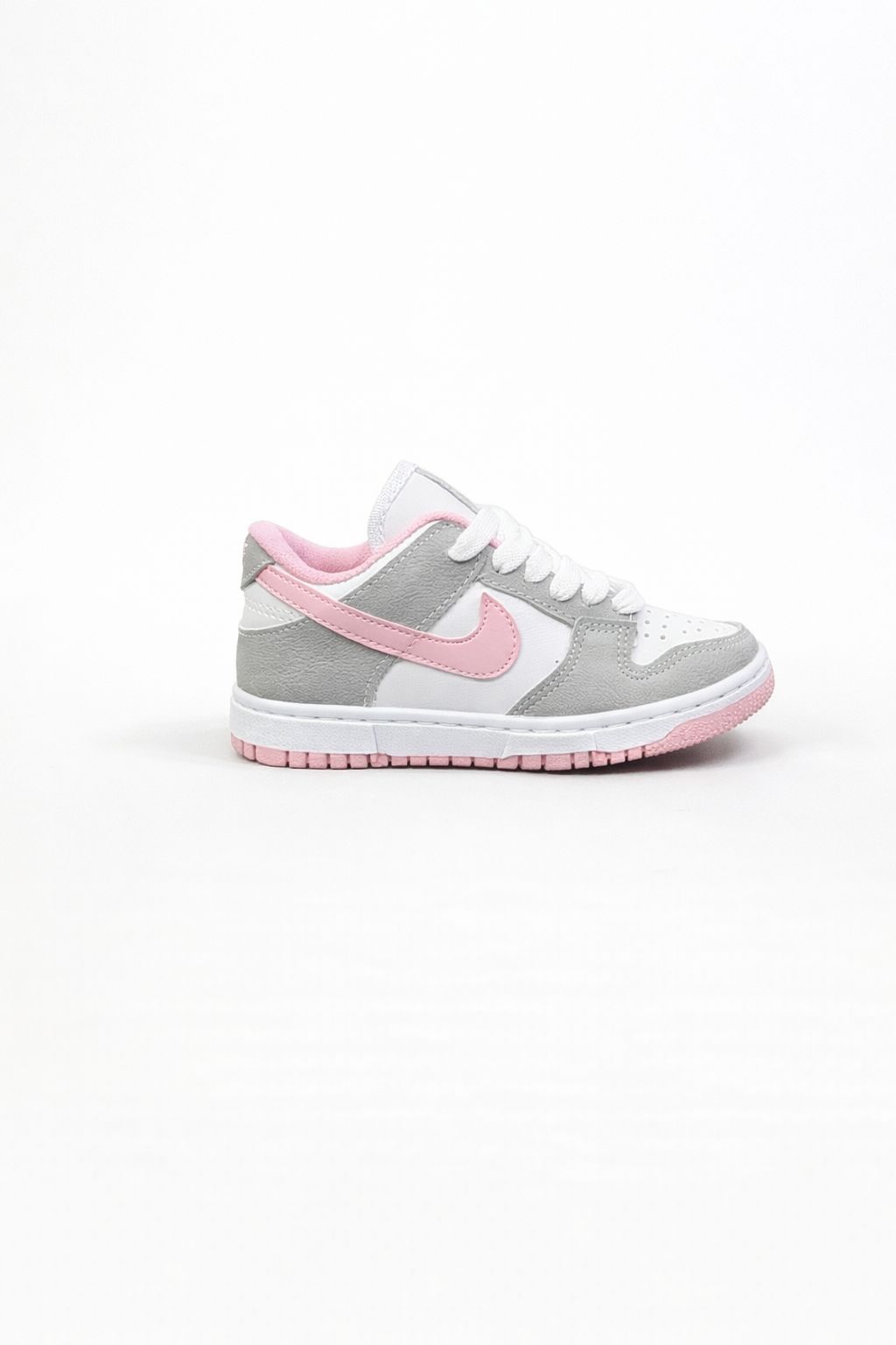 Nike Dunk Low Cinza Rosa Infantil