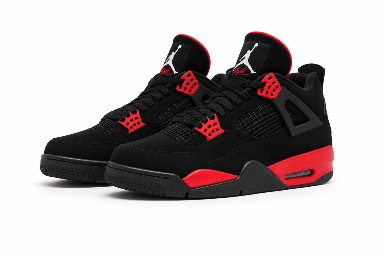 Nike Jordan 4 Preto Vermelho