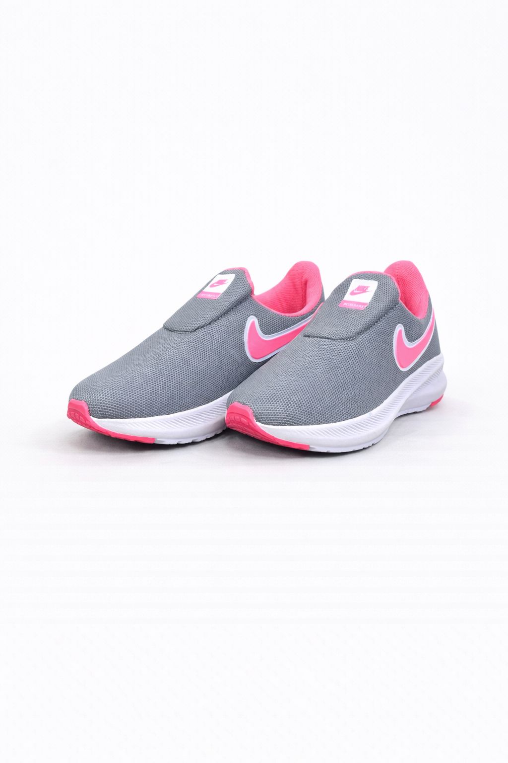 Nike Meia Infantil Cinza Rosa