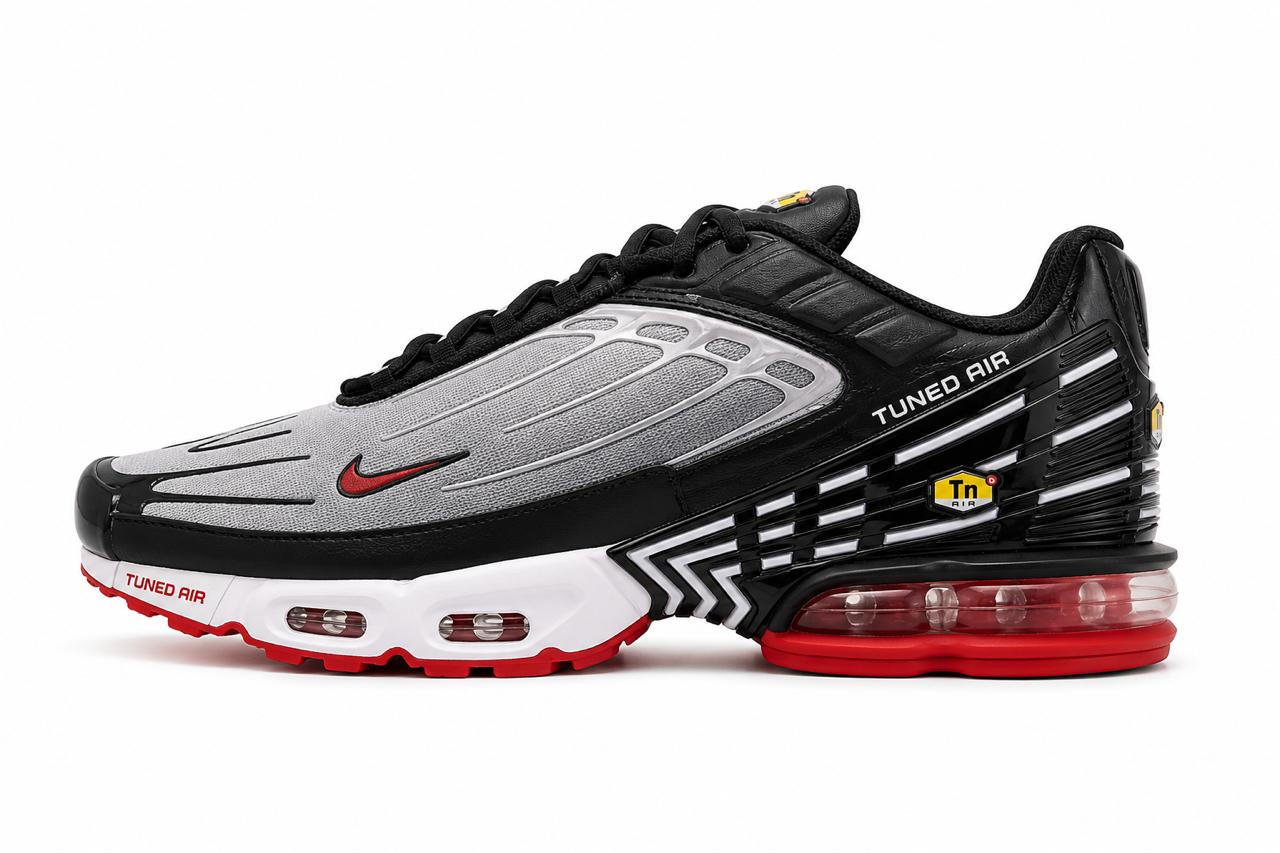 Nike TN Plus Preto Cinza Vermelho