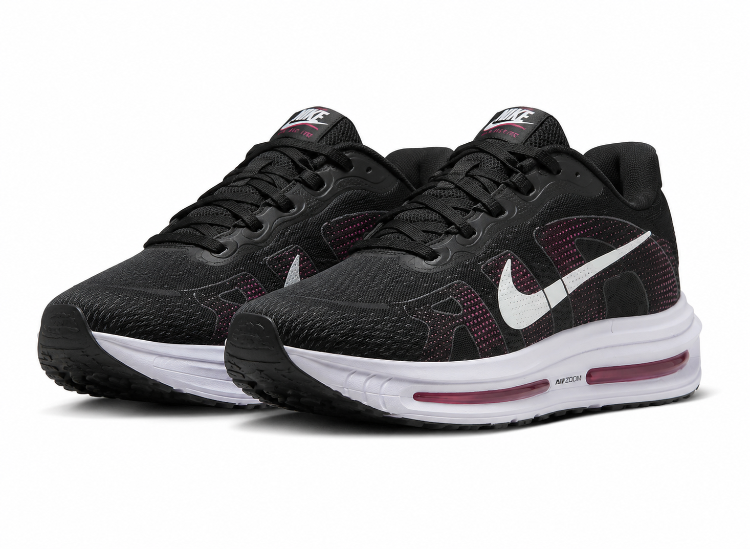 Nike Vomero Preto Branco e Rosa